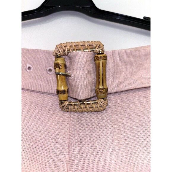 Sigrid Olsen Peach Linen Blend Pants Cropped Size XL - Picture 2 of 5